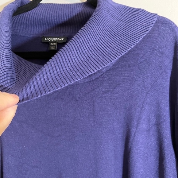 Lane Bryant Sweater Women 26 Purple Neutral Coastal Preppy Western Boho Retro - Picture 8 of 13
